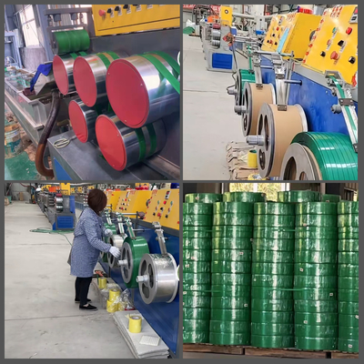 Μηχάνημα κατασκευής λουριών PET 9 - 32 mm Μηχανή συσκευασίας πλαστικού ιμάντα κινητήρα Siemens