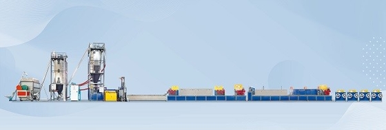 400kgs/H λουρί της PET που κατασκευάζει τη μηχανή 125MM τη γραμμή εξώθησης διαμέτρων βιδών