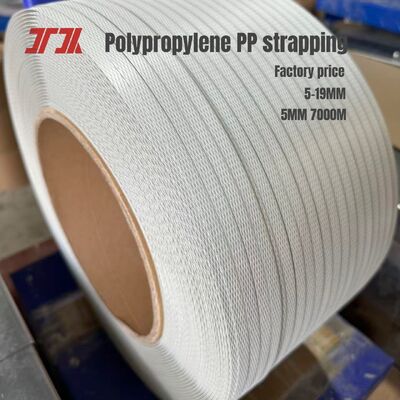 Ζώνη συσκευασίας πολυπροπυλενίου 5mm Pp με ιμάντα με μεγάλο μήκος 7000m/ρολό