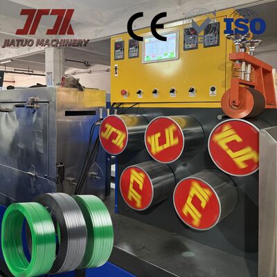 Γραμμή Παραγωγής Λωρίδων PET 9-32mm Έλεγχος PLC Εξώθηση Νιφάδων Ανακυκλωμένων Μπουκαλιών