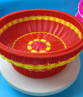 Δύο χρώματα Wicker Rattan Machine 55mm Single Screw Προσαρμοσμένο