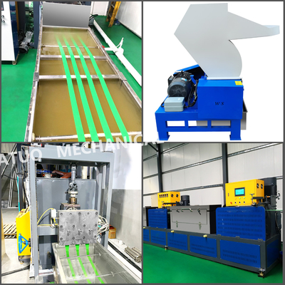 200kg / H PET Strap Packing Belt Extrusion Line Band Extruding Machine με αυτόματο περιτυλίκτη