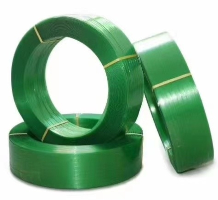 1625mm η πράσινη PET που δένει την πλαστική ζώνη συσκευασίας για τη μεγάλη συσκευασία μηχανών μηχανών κιβωτίων βαριά