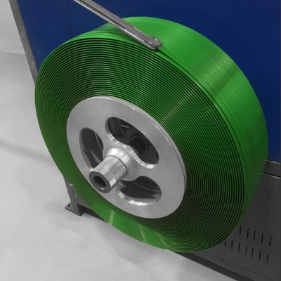 Αυτοκίνητο 400kg/h μηχανή κατασκευής ταινιών PET 19mm πλάτος ταινίας extruder με έλεγχο PLC