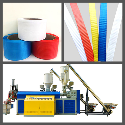 Ανακυκλωμένο 2 Cavity PP Strap Making Machine Γραμμή παραγωγής PP Strap