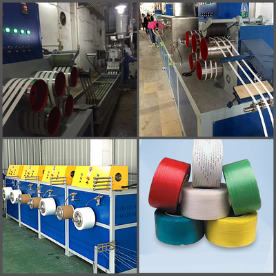 Γραμμή παραγωγής CE ISO Plastic PET PP Strap Making Machine Extruding