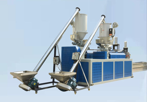 5-19mm Double Screw PP Sandwich Strap Making Machine με έλεγχο από PLC