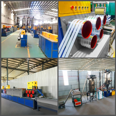 400kgs/H λουρί της PET που κατασκευάζει τη μηχανή 125MM τη γραμμή εξώθησης διαμέτρων βιδών