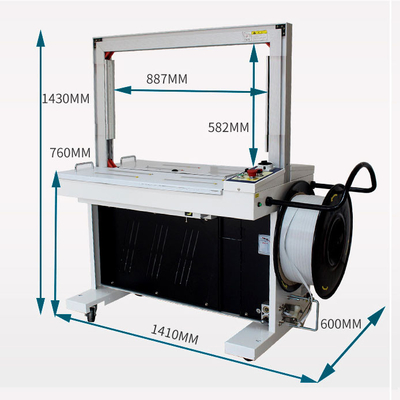 Ασύρματος 16mm PE πλαστικό χειροκίνητο Strapping Machine ημιαυτόματο για PP / PET Strap