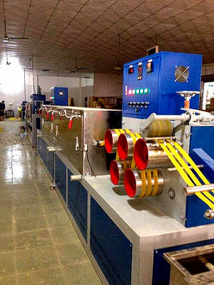 380V/220V Μηχανή κατασκευής ταινιών PP 50KW Κατανάλωση ενέργειας Ευθυγράμμιση Ευέλικτη Μηχανή κατασκευής ταινιών PP