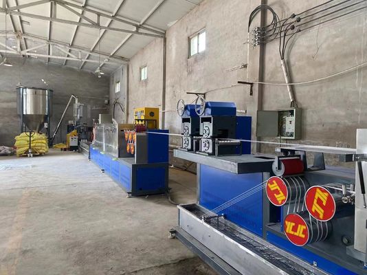 Μηχανή παραγωγής ταινιών από πολυπροπυλένιο με έλεγχο PLC Έξι ταινίες Απόδοση 360-380kg/h