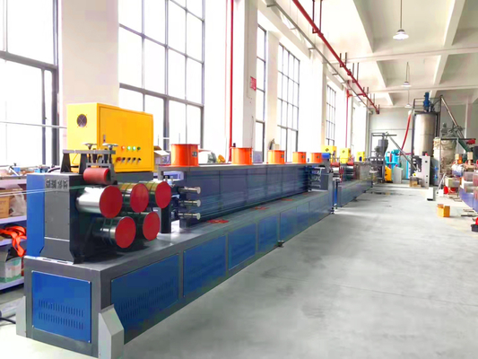 Διάμετρος 5-19mm PET Strap Extrusion Line Διπλός κινητήρας servo υψηλής απόδοσης PET Strap Winder