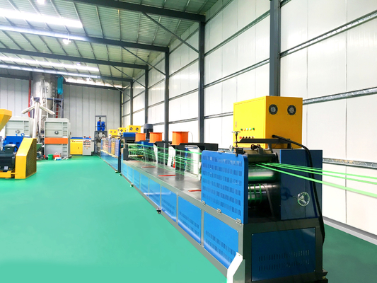 Διάμετρος 5-19mm PET Strap Extrusion Line Διπλός κινητήρας servo υψηλής απόδοσης PET Strap Winder