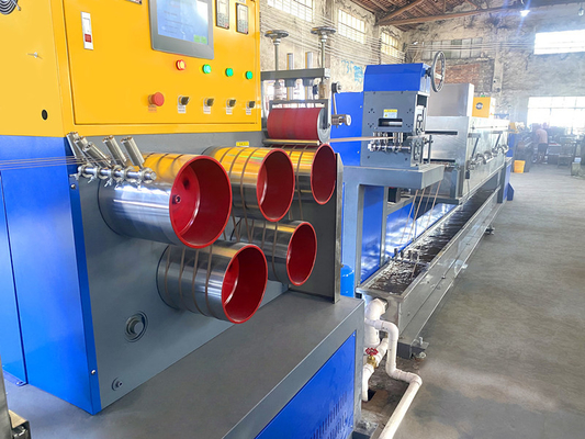Μηχανή κατασκευής ιμάντων JTPP-90, βίδα 2800mm, 2 ιμάντες, 100kg/h, 80kw