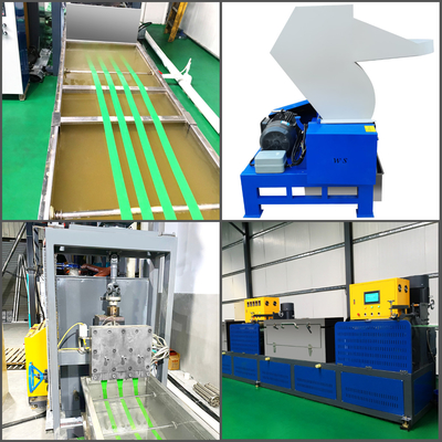 9mm-32mm πλάτος PET Strap Extrusion Line 350kg/Hr συσκευασία ζώνη κατασκευής μηχανή