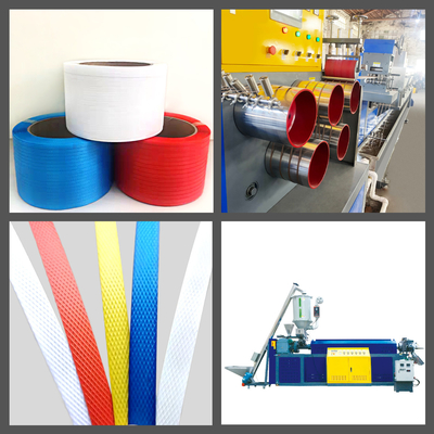 Προσαρμοσμένο PP Strap Extruder PLC Touch Screen Control Τρίτης Φάσης 380v/50Hz