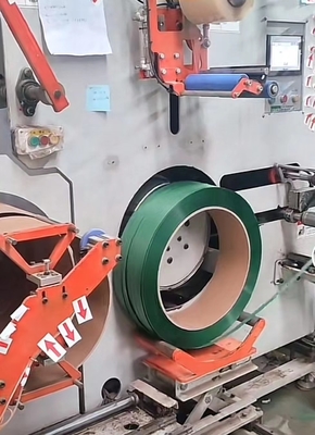 9-32mm πλάτος PET Strapping Band Making Machine Σύστημα ελέγχου PLC με αυτόματη διακοπή
