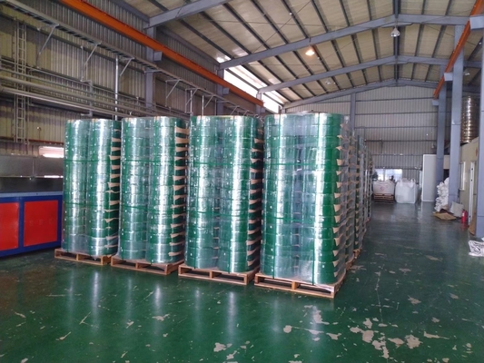 Διάστημα πλάτους 9-32mm PET Strap Extrusion Line Αυτοματοποιημένη για συσκευασία ταινία ταινίας