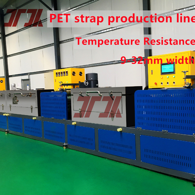 9-32mm Polyester Pet Plastic Steel Belt Extrusion Line με διπλό κυλίνδρο μετατροπέα