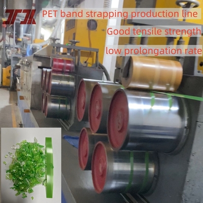 Προσαρμόσιμη μηχανή κατασκευής ταινιών PET 9-32mm με μονή βίδα με ρολό ταινιών PET Χρήση σε συσκευασία κτιρίων