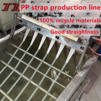230-260Kg/h PP Strap Band Packing Belt Making Machine με ημιαυτόματο περιέλιγμα που παράγει PP strapping