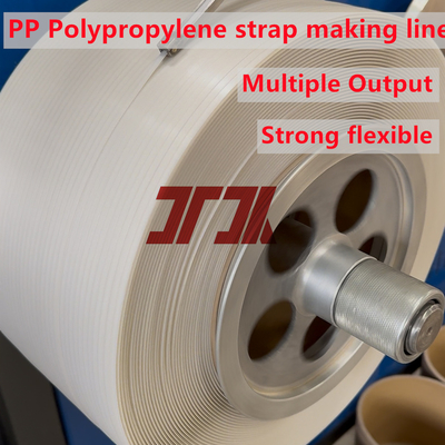 100% ανακυκλωμένο υλικό χρησιμοποιώντας PP Strapping Band Making Machine με αυτόματο πλέκτη 5-19mm πλάτος προσαρμοσμένο