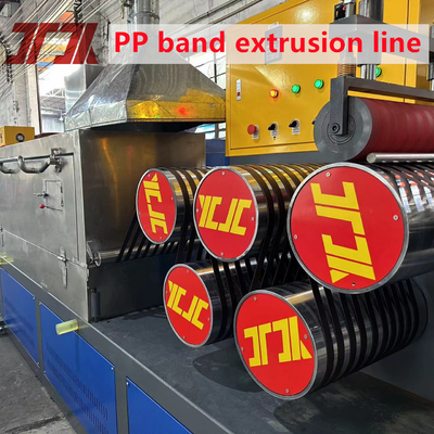 200 kg/h Double Screw PP Packing Belt Strap Manufacturing Extrusion Making Machine with Double Screen Changer (Μηχανή κατασκευής ταινιών συσκευασίας με διπλή βίδα)