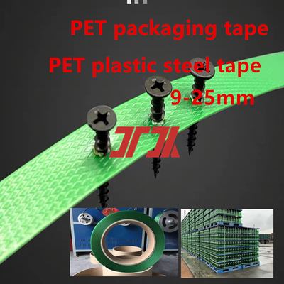 Υλικά συσκευασίας 9-25mm PET πλαστικό χάλυβα Strapping PET Pallet Strapping PET χάλυβα Strapping για πνευματικό Strapping Machine χειροκίνητο Strapping Machine