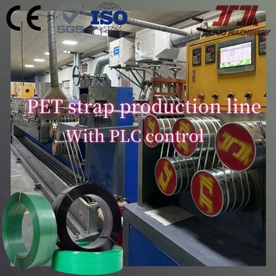 ΠΕΤ πακέτο παλέτες Strap Extrusion Making Machine με αυτόματη πλέκτρια Make Strong Tension Strap 350-950kg