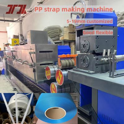 5-19mm PP Strap Production Line Πλήρως αυτόματη περιέλιξη και έλεγχος PLC