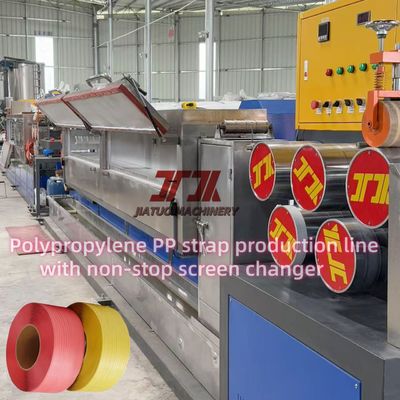 Μηχανή εκτόξευσης μίας βίδες PP Strap Band Συστημα αυτόματης τροφοδοσίας Πλήρως αυτόματη γραμμή παραγωγής PP Strap Band