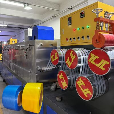 Μηχανή Παραγωγής Ιμάντων PP 260kg/H για Δέσιμο Κουτιών με Αδιάκοπο Αλλαγέα Φίλτρου