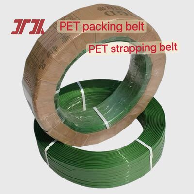 9-32mm PET strapping Green PP PET packaging strap made from pneumatic strapping tools