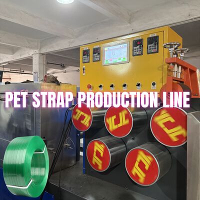 Εξοπλισμός παραγωγής ταινιών PET 9-25mm PET Strap Making Machine για σύστημα ελέγχου PLC