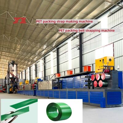 Εξοπλισμός παραγωγής ταινιών PET 9-25mm PET Strap Making Machine για σύστημα ελέγχου PLC