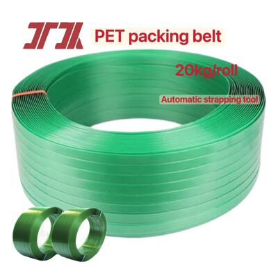 9-25mm PET packaging belt PET plastic steel strapping PET packaging strapping with 100% bottle material crushing