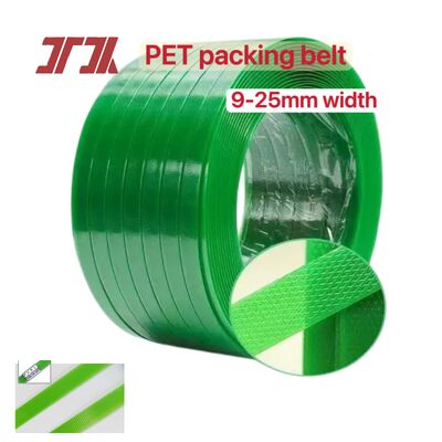 9-25mm PET packaging belt PET plastic steel strapping PET packaging strapping with 100% bottle material crushing