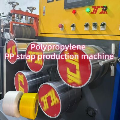 5-19mm PLC Control PP Strapping Belt Production Line 80KW εξοικονόμηση ενέργειας