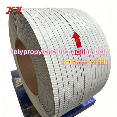 5-19mm πλάτος PP Strapping με 50-200KG δύναμη έλξης και προσαρμόσιμα χρώματα για ελαφρύ φορτίο συσκευασία