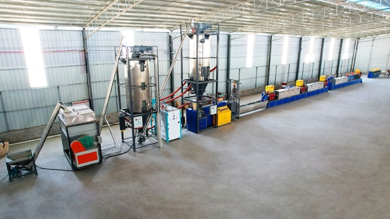 200KW PLC ελέγχου λουριών εξώθησης ανακυκλωμένη γραμμή μηχανή παραγωγής της PET πλαστική