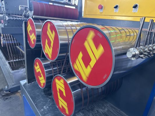 0.4-1.2mm πάχος PP ταινία στριφογυρισμού γραμμής εξωρύθμισης με βίντεο εξερεύνηση εξόδου