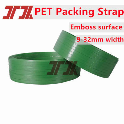 Χονδρικό πράσινο 9-32 mm PET πλαστικό ιμάντα PET ταινία ιμάντα για χειροκίνητο ηλεκτρικό συσκευαστή