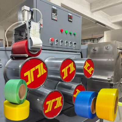 5-19mm Αυτόματη Γραμμή Παραγωγής Λωρίδων PP Μηχανή κατασκευής λωρίδων PP με Έλεγχο PLC