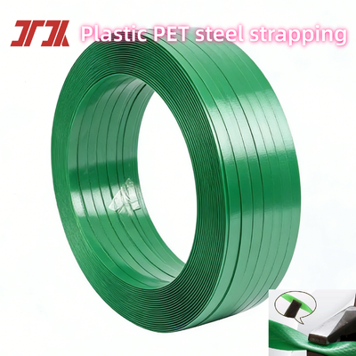 9-32mm πλάτος PET πλαστική δέσμη για παλέτες συσκευασία βαρέων φορτίων