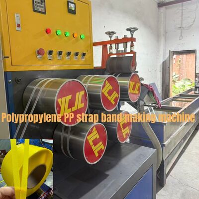 Γραμμή παραγωγής ιμάντων PP έξι ιμάντων 350-380kg/h Γραμμή εξώθησης ανακυκλωμένου PP με κινητήρα GUGAO